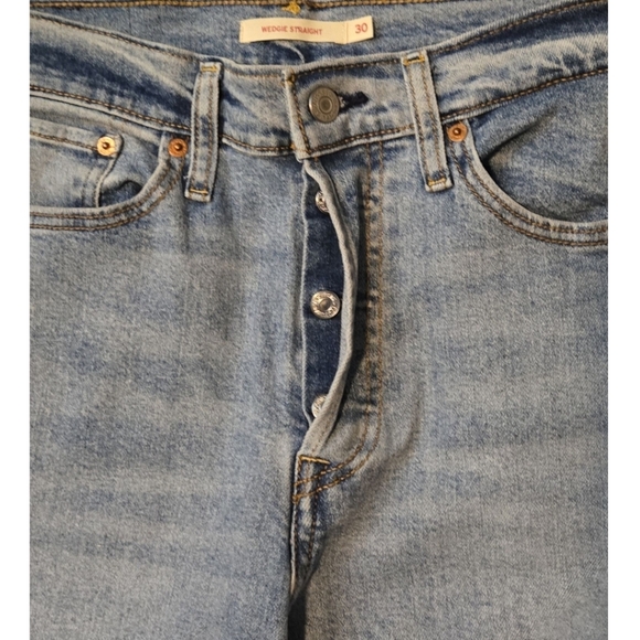 Levi's Wedgie Straight Jeans Size 10/30 - Picture 6 of 7